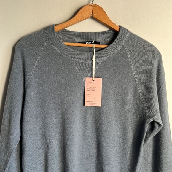 NEW Quince Mongolian Shrunken Cashmere Sweater - Picture 3 of 8